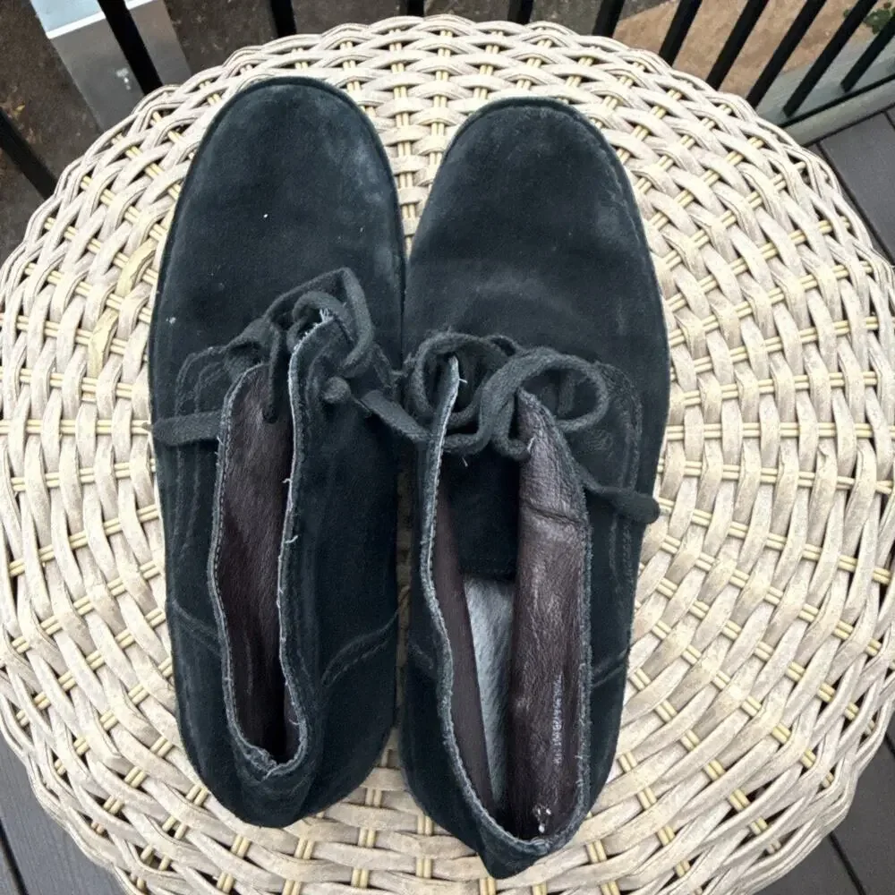 John Varvatos Star USA Chukka Lace Up Boots Men Size 11 M Black Suede